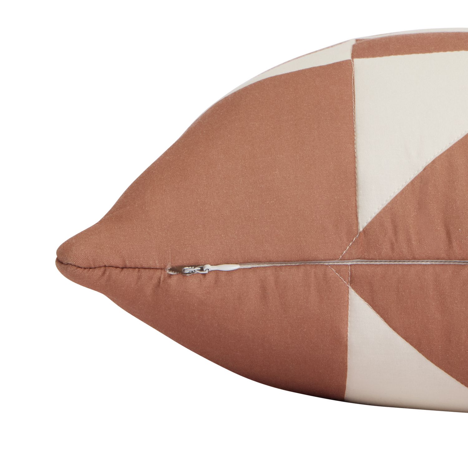 Habitat Quilted Motif Cushion Terracotta - 50x50cm