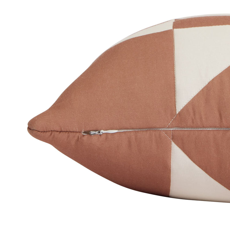 Habitat Quilted Motif Cushion Terracotta - 50x50cm