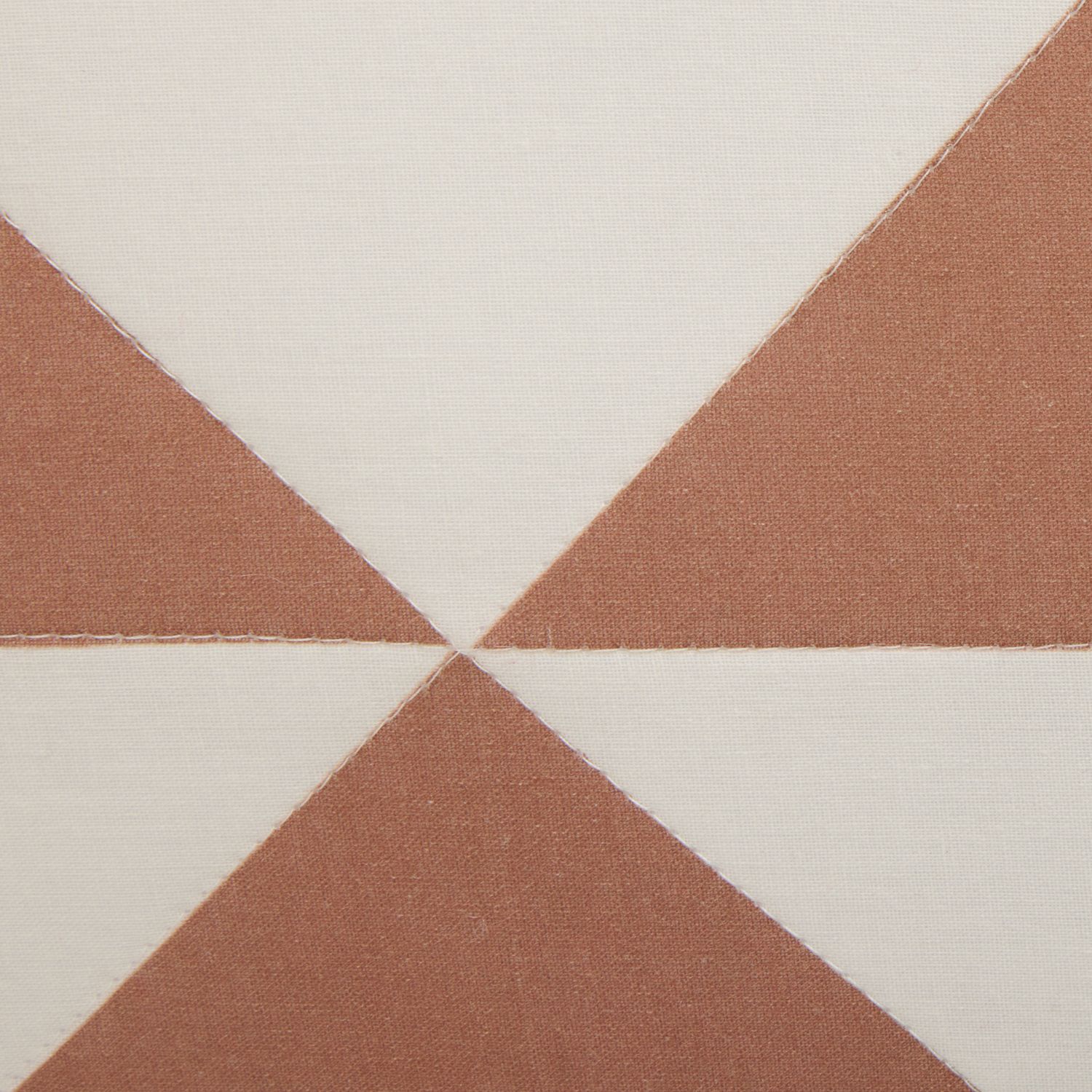 Habitat Quilted Motif Cushion Terracotta - 50x50cm