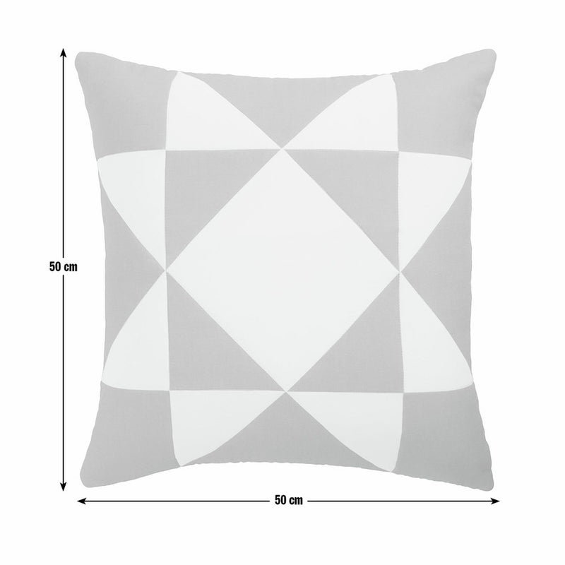 Habitat Quilted Motif Cushion Terracotta - 50x50cm