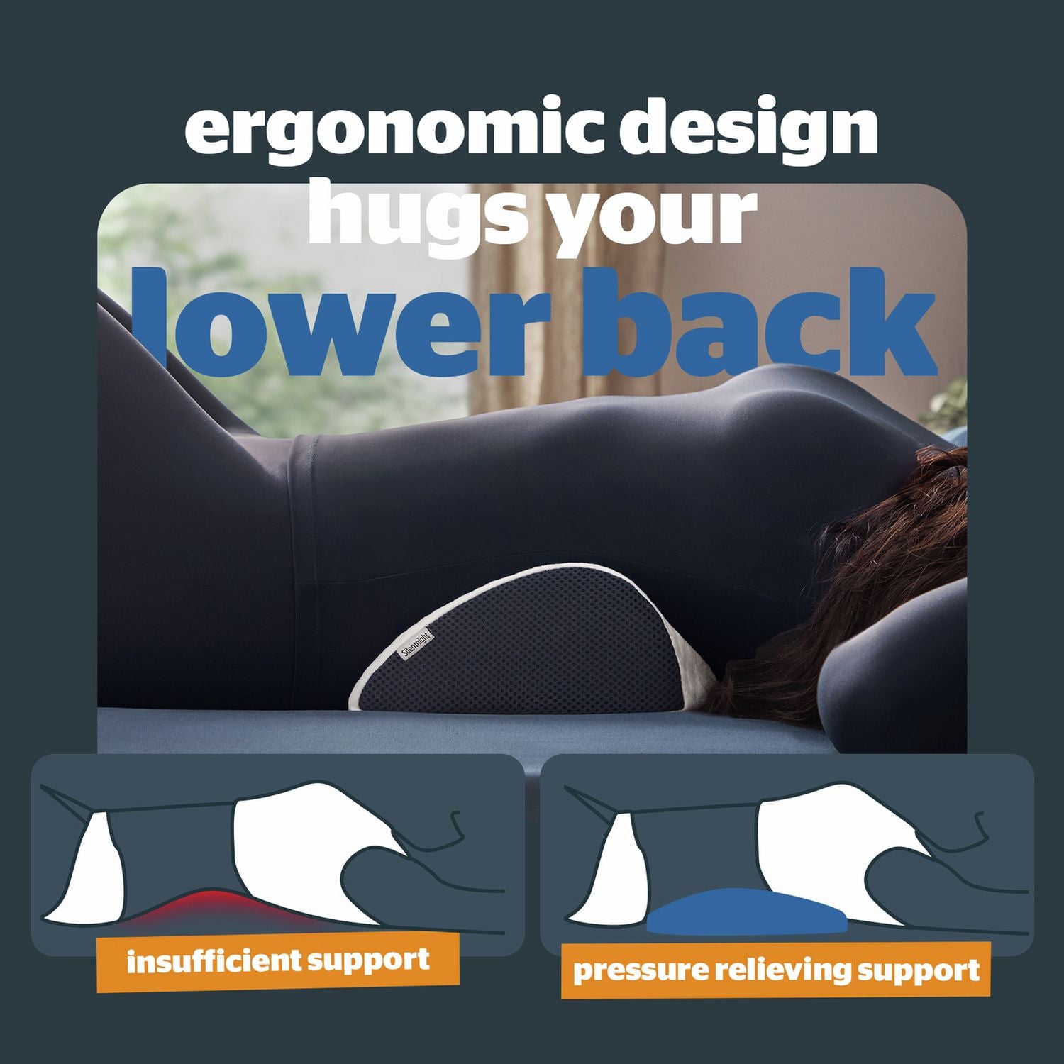 Silentnight firm lumbar pillow 40x20cm, UK version