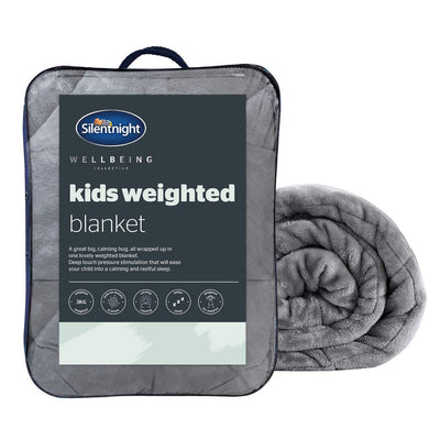 Argos Silentnight Wellbeing Kids Grey Weighted Blanket 150x100cm- Buy online at McGrocer