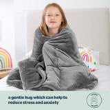 Silentnight kids grey weighted blanket 150x100cm (British brand)