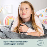 Silentnight kids grey weighted blanket 150x100cm (British brand)