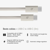Beats braided USB-C to USB-C cable 3m - British product