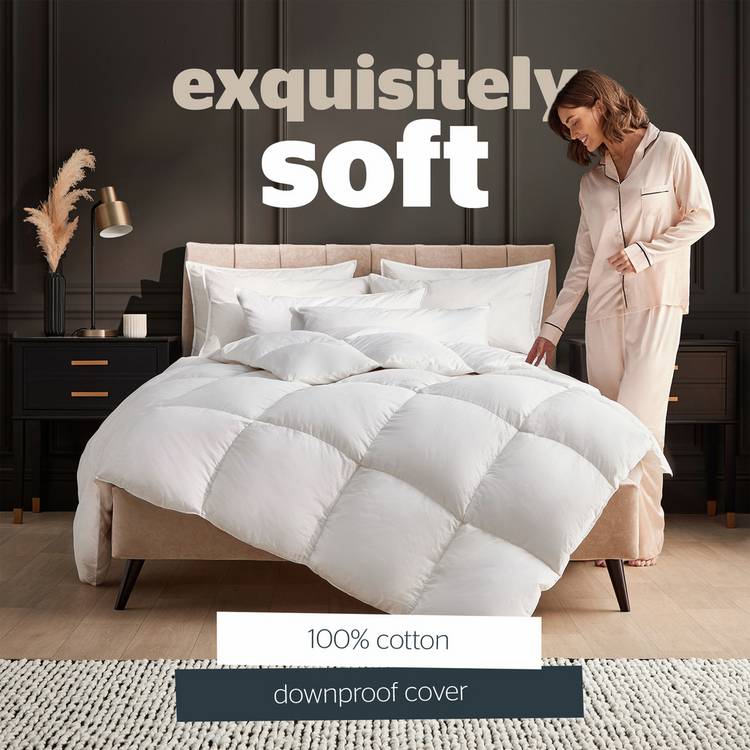 Silentnight Hungarian goose down duvet double, imported from the UK