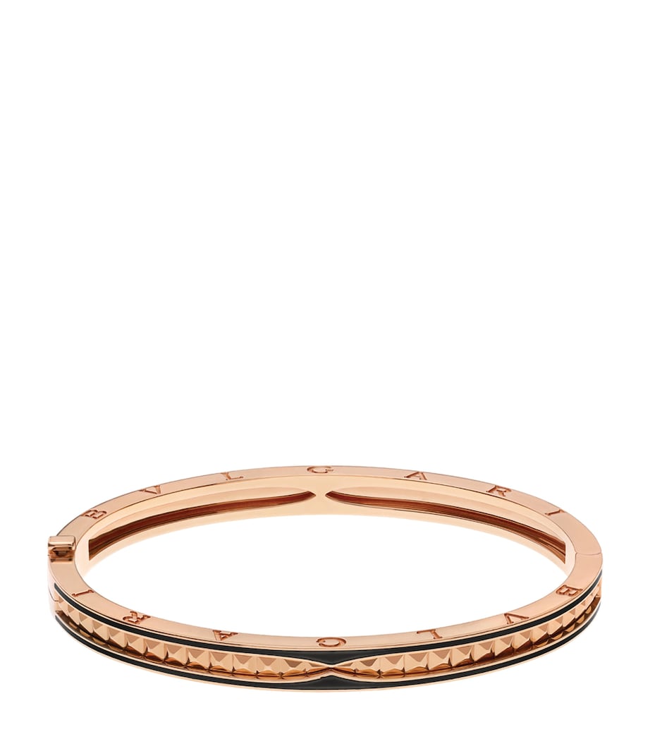 Bvlgari B.zero1 bangle rose gold ceramic, imported from the UK