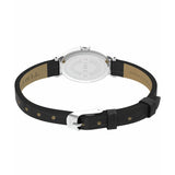 Timex Cavatina white dial watch black leather strap - British product