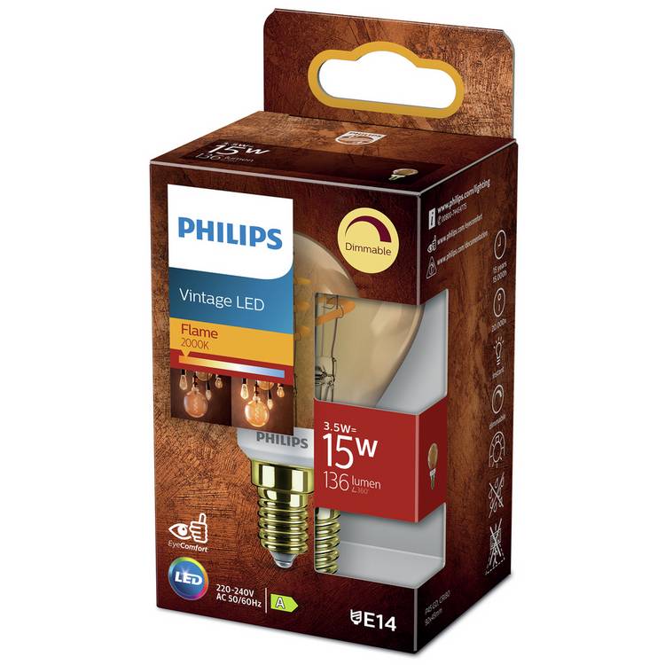 Philips 3.5W LED SES dimmable bulb - British product