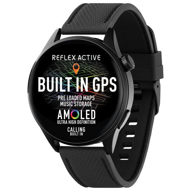 Reflex Active AMOLED GPS smart watch with maps, UK version