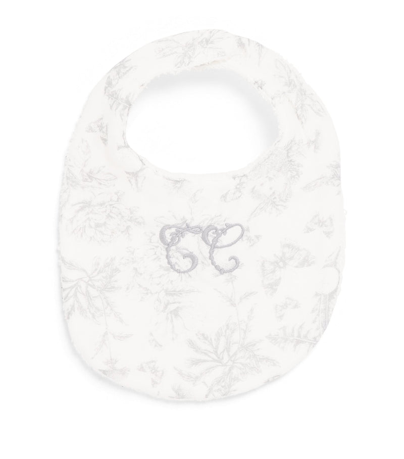 Tartine et Chocolat cotton Toile de Jouy bib, imported from the UK