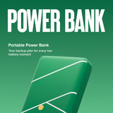 Juice ECO 3 Charge 10000mAh Portable Power Bank - Tennis Edition