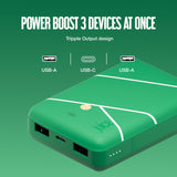 Juice ECO 3 Charge 10000mAh Portable Power Bank - Tennis Edition