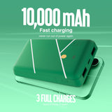 Juice ECO 3 Charge 10000mAh Portable Power Bank - Tennis Edition