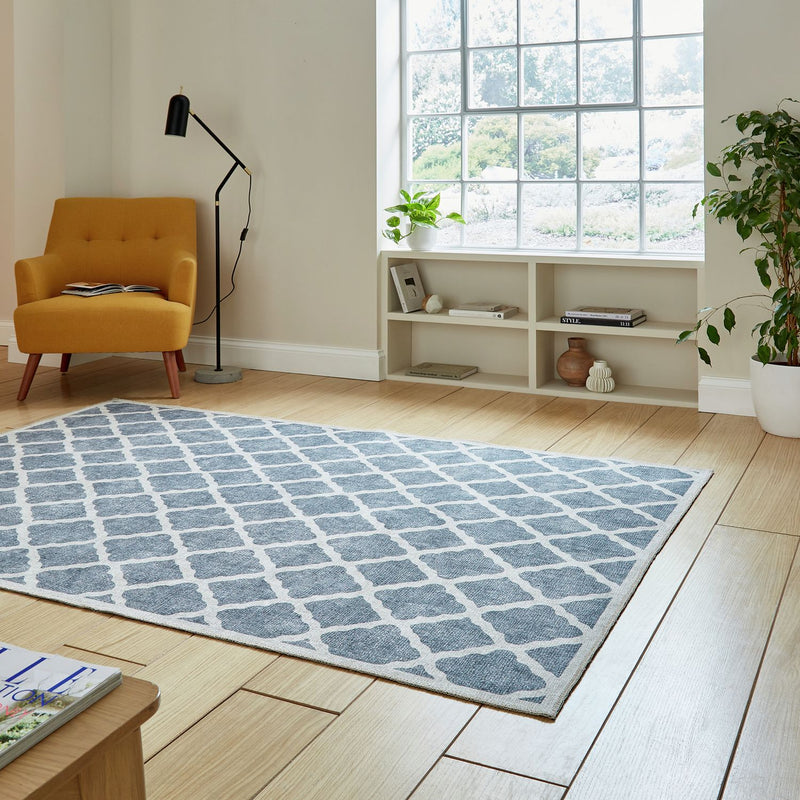 Think Rugs Washable Coral Grey  Rug - 122x170cm