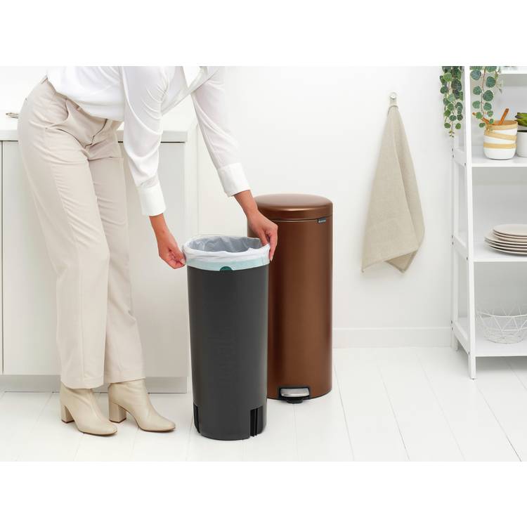 Brabantia New Icon 30L bronze pedal bin (British brand)