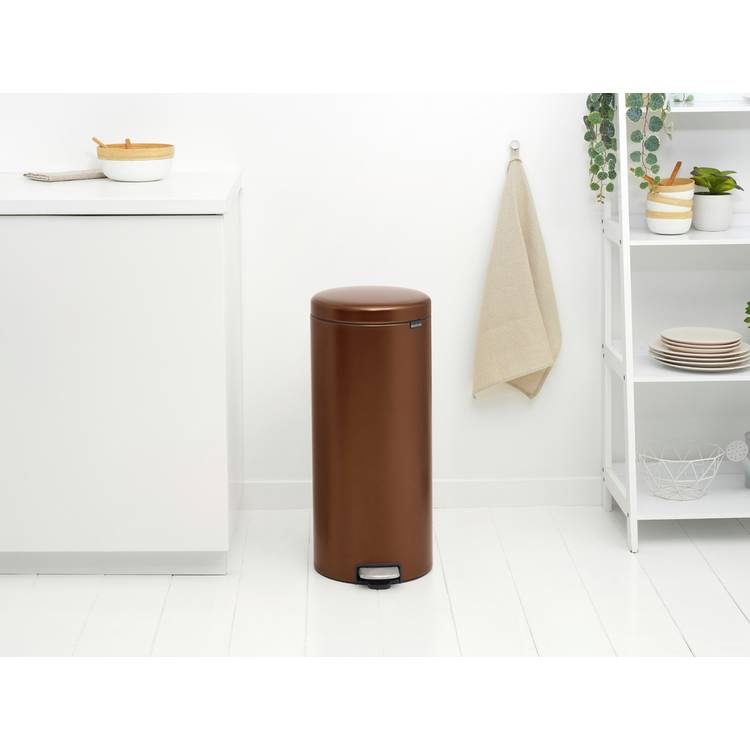 Brabantia New Icon 30L bronze pedal bin (British brand)
