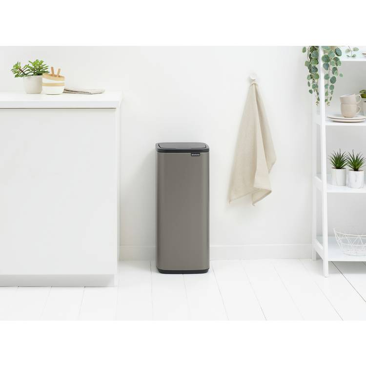 Brabantia Bo touch bin 30 litre Platinum (British brand)
