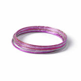 Flitzy Kids Pink Glitter Bangles Set, imported from the UK