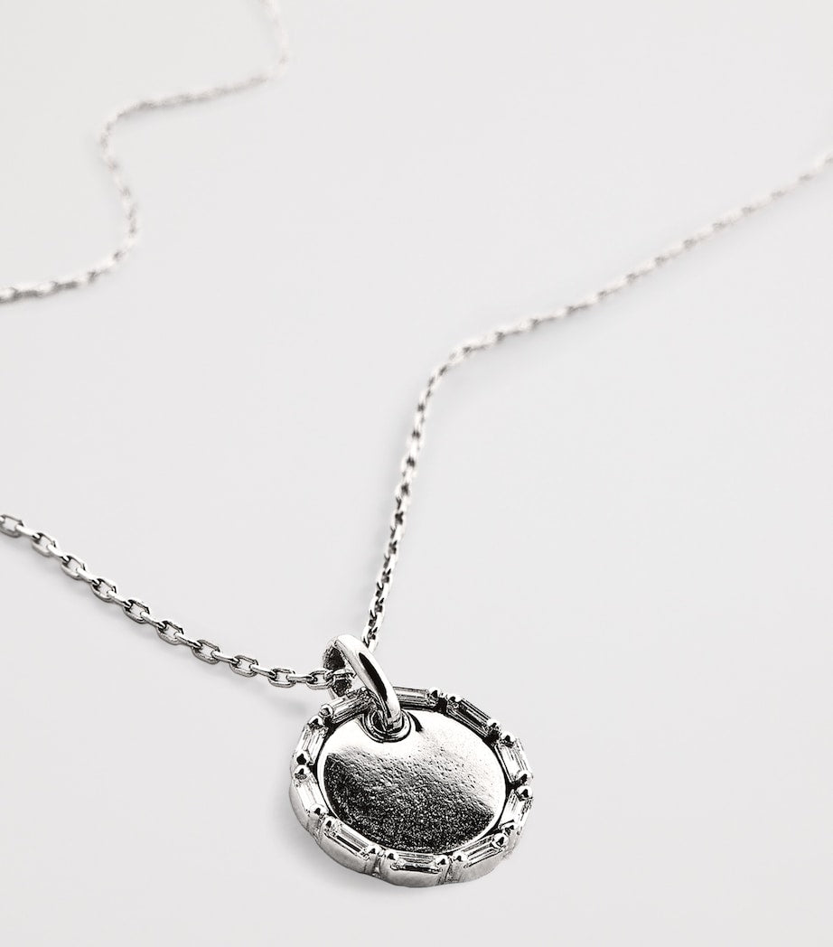 Suzanne Kalan white gold diamond circle pendant, UK version