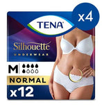 TENA Silhouette Normal Lady Incontinence  Low Waist Pants - Medium - 4 packs of 12 bundle GOODS Boots   