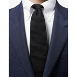 Eton textured woven silk tie 8.5cm (British brand)