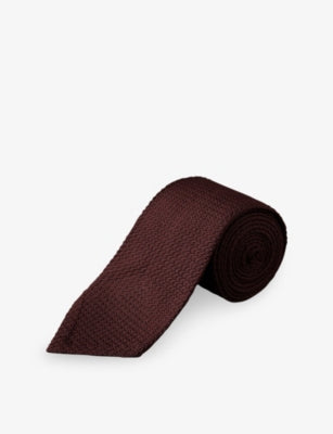 Eton Textured Woven Silk Tie 8.5cm Blade
