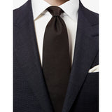 Eton geometric-weave silk tie with graphic pattern - British product