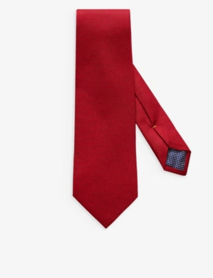 Eton Geometric-Weave Silk Tie