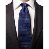 Eton geometric-pattern silk tie 8cm (British brand)