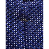 Eton geometric-pattern silk tie 8cm (British brand)