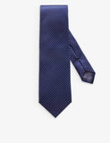 Eton geometric-pattern silk tie 8cm (British brand)