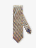 Eton Geometric-Pattern Silk Tie 8cm