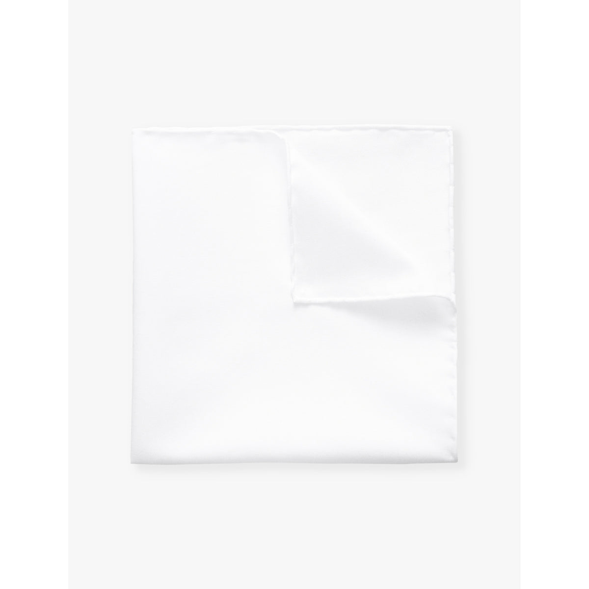 Cotton-twill pocket square - Light blue