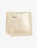 Eton logo-embroidered silk pocket square - British product