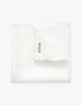 Eton Logo-embroidered Silk Pocket Square