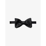 Self-tied silk bow tie - BLACK