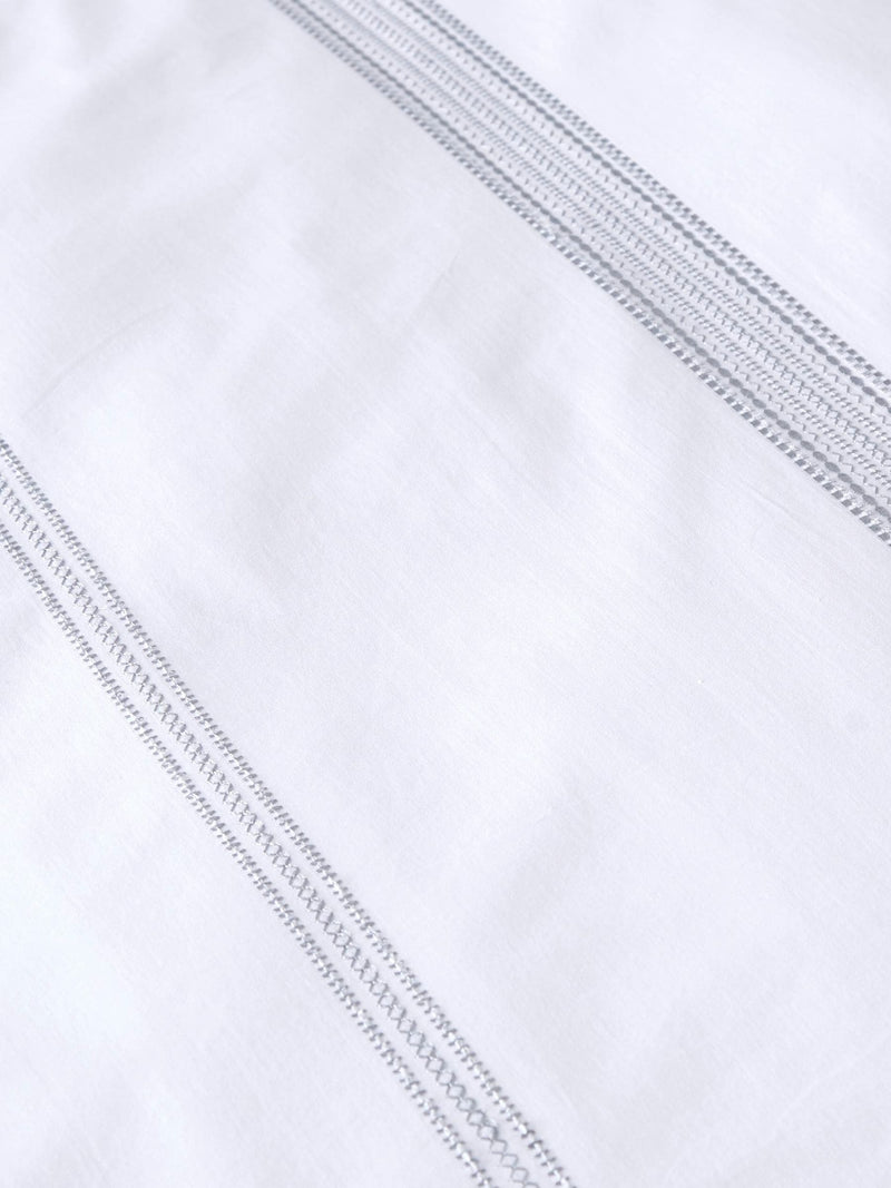Appletree white embroidered band duvet cover set - British product