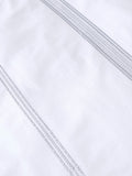 Appletree white embroidered band duvet cover set - British product