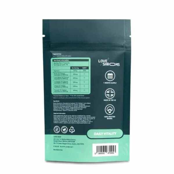 Love Shrooms Multi-Mushroom Blend capsules 60, UK version