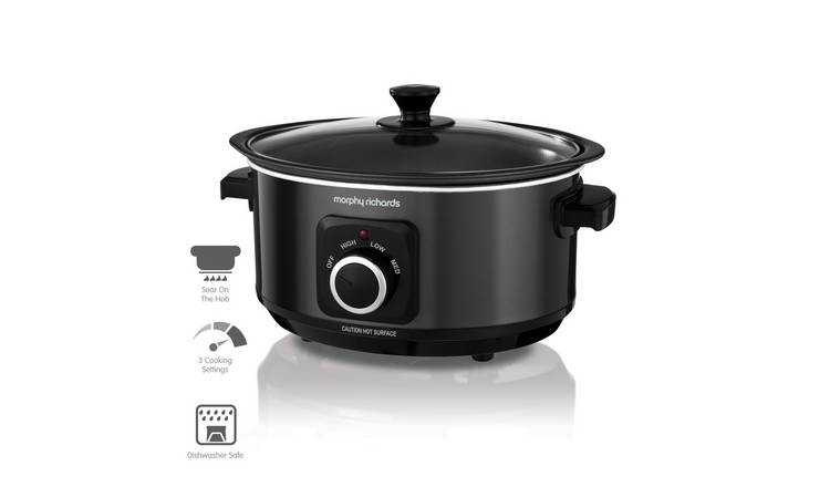 Morphy Richards Evoke 3.5L Sear and Stew Slow Cooker - Black