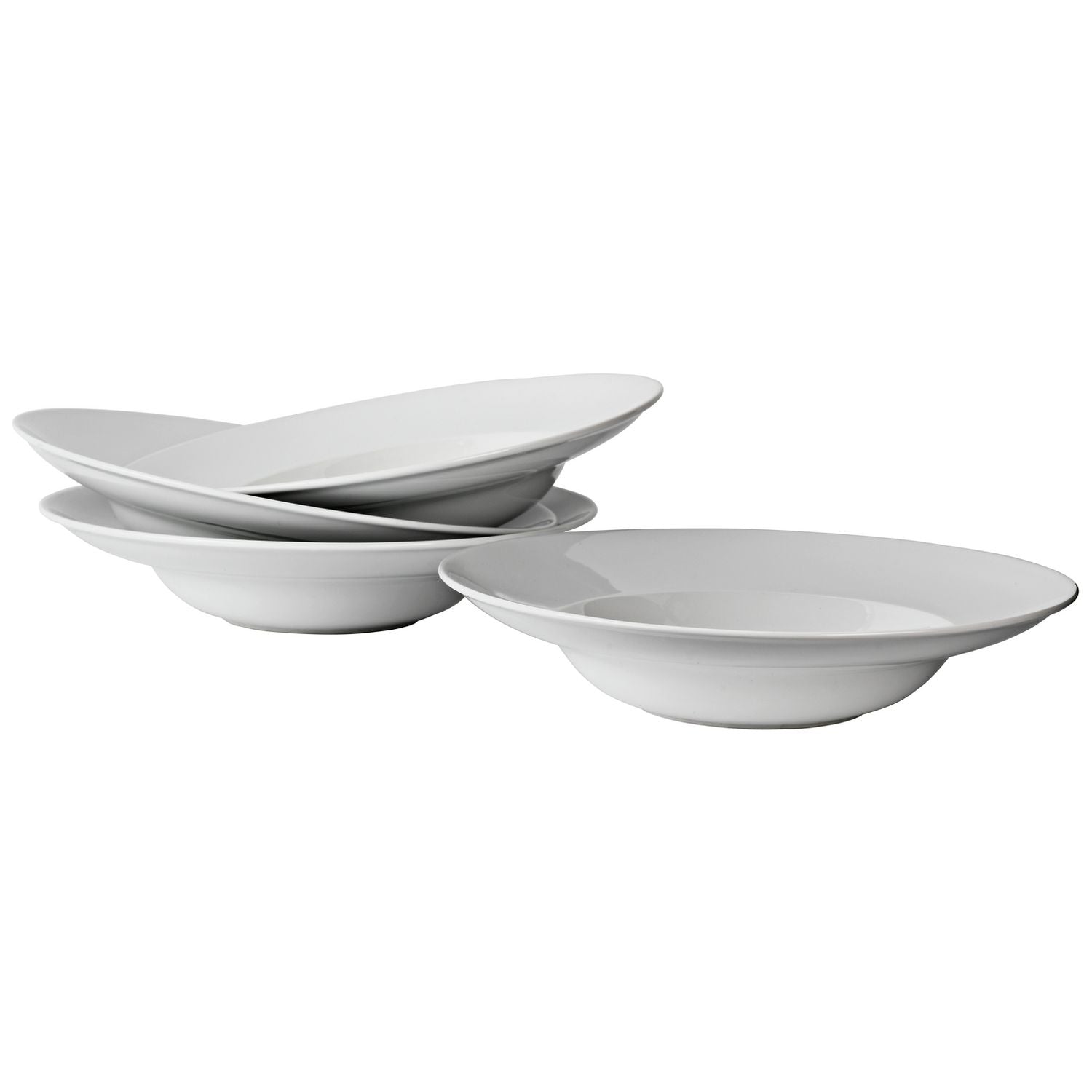 Argos Home set of 4 large porcelain pasta bowls (British brand)