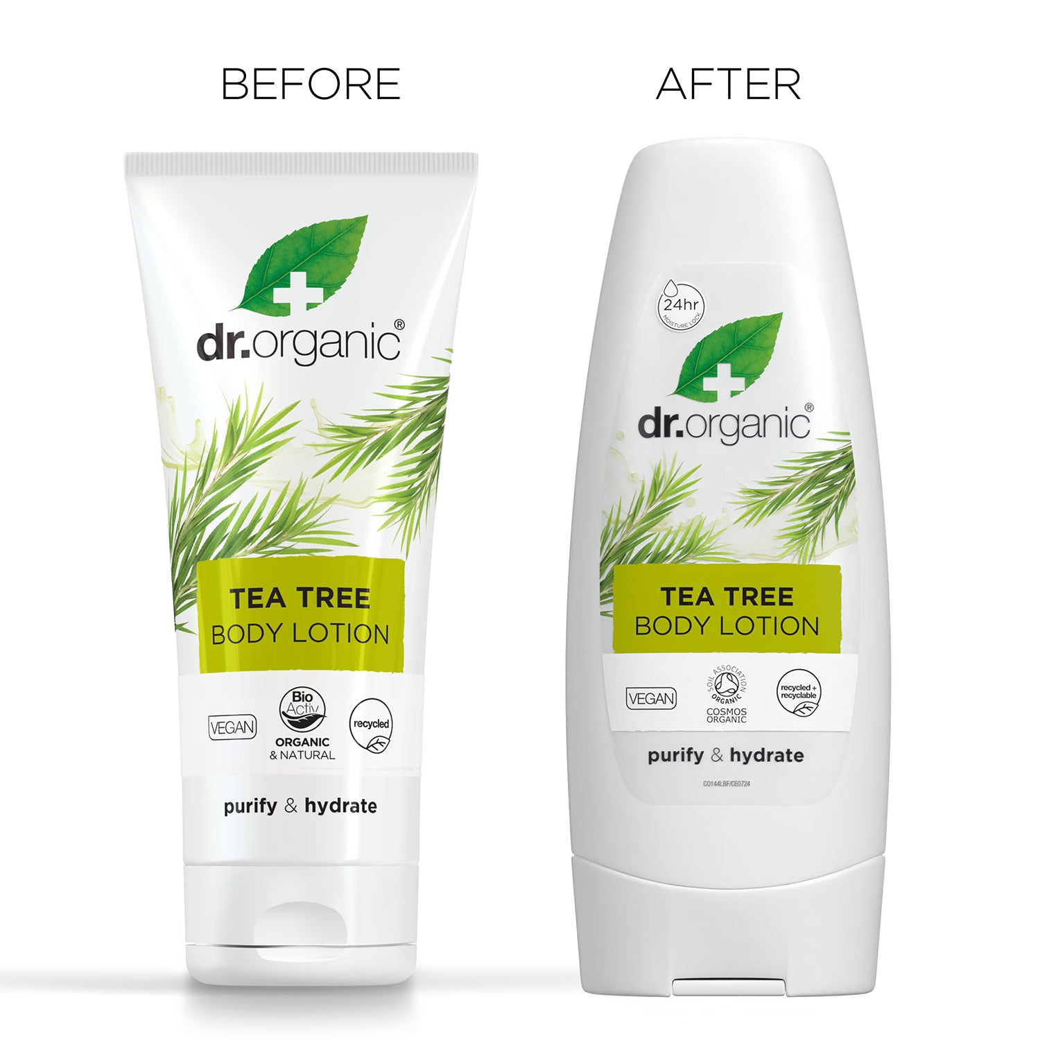 Dr Organic Tea Tree Body Lotion 200ml (British brand)