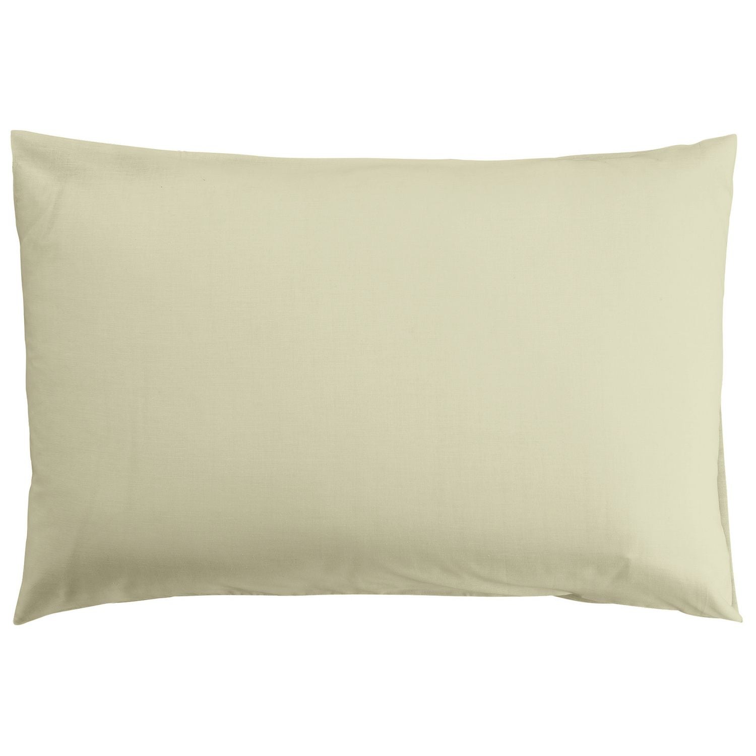 Argos Home cream standard pillowcase pair, percale weave - UK version