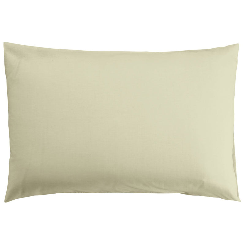 Argos Home cream standard pillowcase pair, percale weave - UK version
