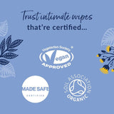 Natracare organic intimate wipes 6 x 12 pack - British product
