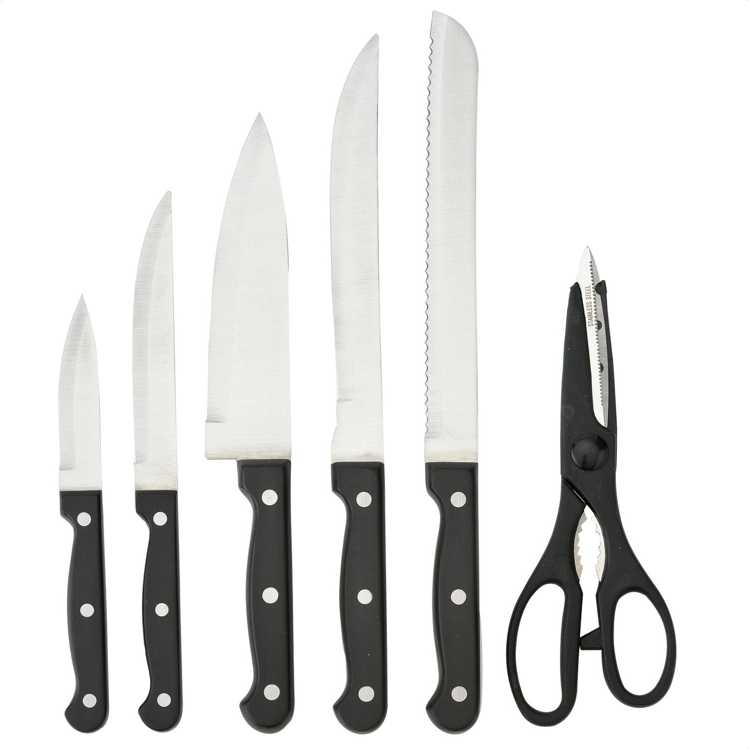 Argos Home 6 piece knife set with scissors (British brand)