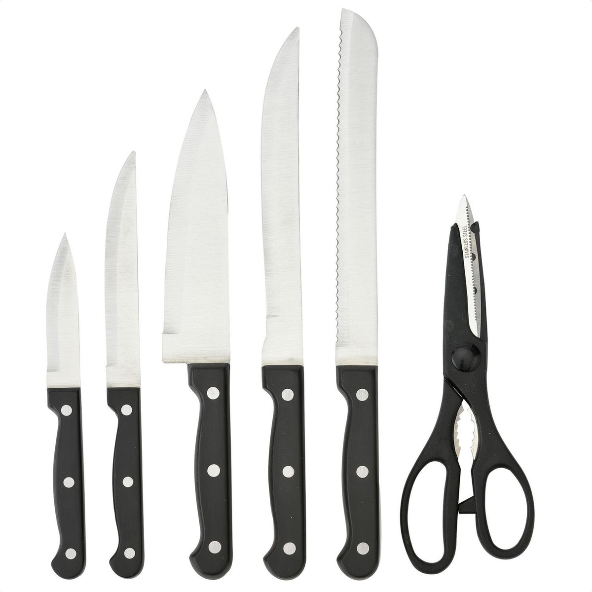 Argos Home 6 piece knife set with scissors (British brand)