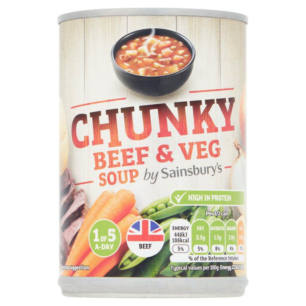 Sainsbury's Chunky Beef & Vegetable Soup 400g