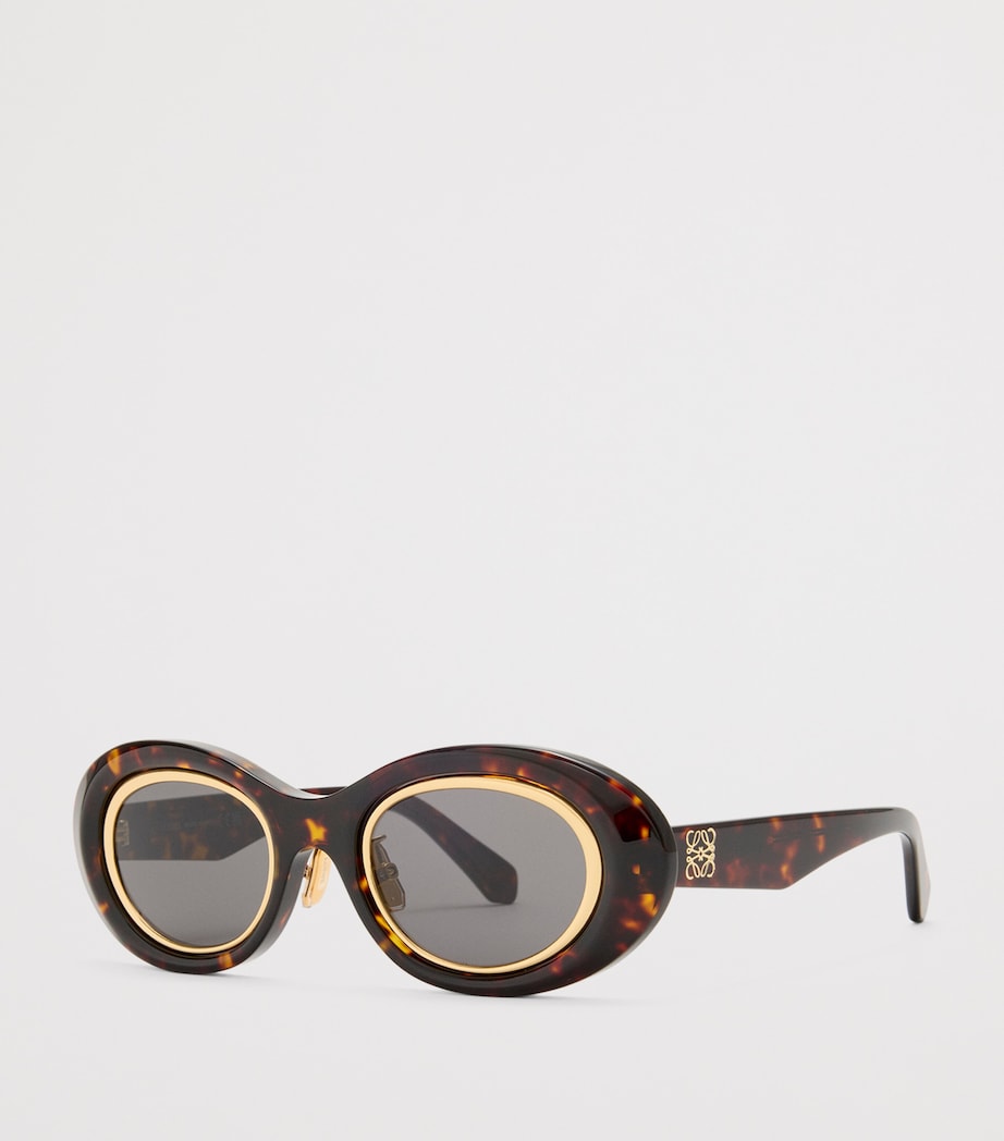 LOEWE mini anagram oval sunglasses (British brand)